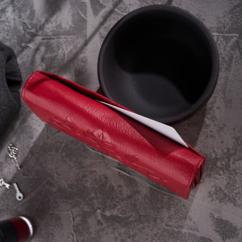 PORTFEL DAMSKI CZERWONY SKÓRZANY PAOLO PERUZZI T-45-RD