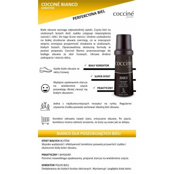 BIAŁA PASTA W PŁYNIE MOCNO KRYJĄCA DO BUTÓW COCCINE BIANCO 2108-WHITE