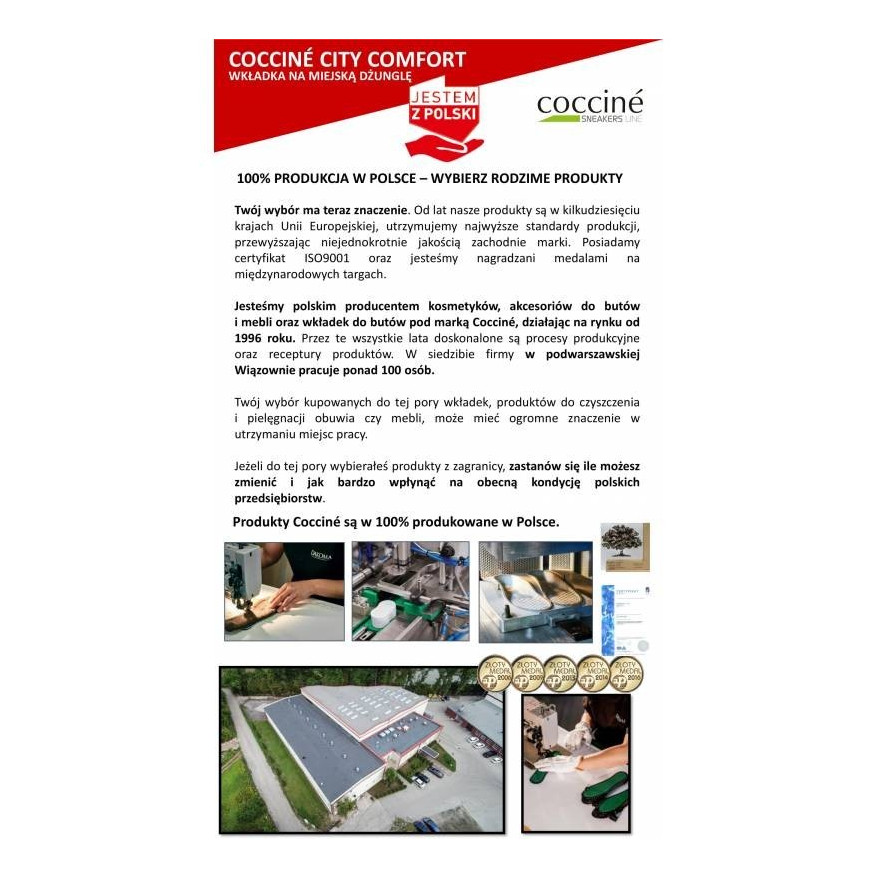 WKŁADKI DO BUTÓW ZWIĘKSZAJĄCE KOMFORT CHODZENIA CITY COMFORT R 36-39