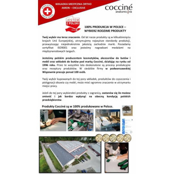 WKŁADKI DO BUTÓW MEDYCZNE COCCINE ORTHO AMON rozm. 43-44