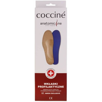 WKŁADKI DO BUTÓW MEDYCZNE COCCINE ORTHO AMON rozm. 45-46