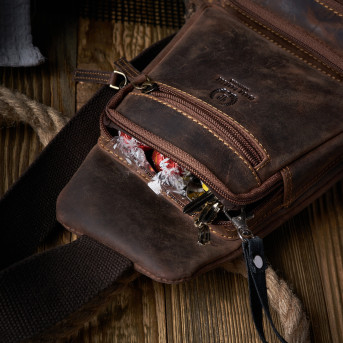 SKÓRZANY MŁODZIEŻOWY PLECAK VINTAGE PAOLO PERUZZI T-38-BR