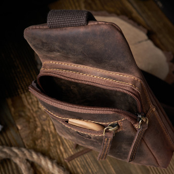 SKÓRZANY MŁODZIEŻOWY PLECAK VINTAGE PAOLO PERUZZI T-38-BR