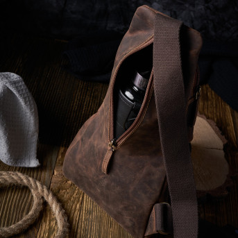 SKÓRZANY MŁODZIEŻOWY PLECAK VINTAGE PAOLO PERUZZI T-38-BR