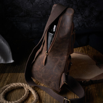 SKÓRZANY MŁODZIEŻOWY PLECAK VINTAGE PAOLO PERUZZI T-38-BR