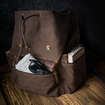 PLECAK SKÓRZANY PAOLO PERUZZI VINTAGE T-37-BR