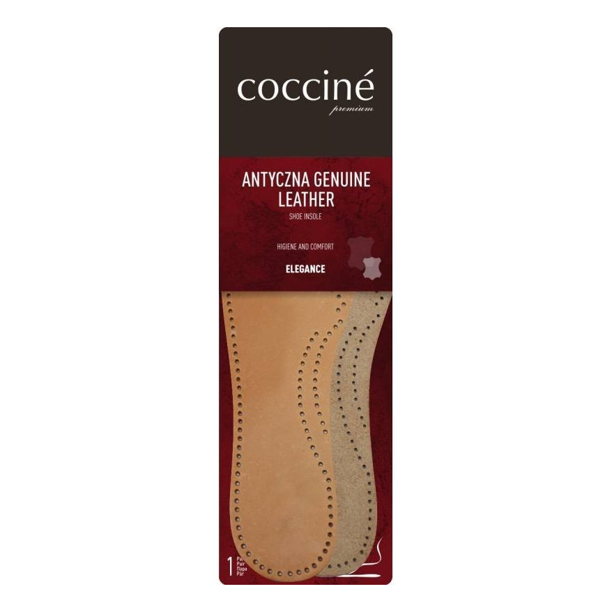 SKÓRZANE WKŁADKI DO BUTÓW COCCINE GENUINE LEATHER rozm 39-40