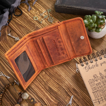 MAŁY PORTFEL DAMSKI SKÓRZANY PAOLO PERUZZI T-11-OR