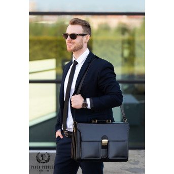 Skórzana teczka męska Paolo Peruzzi N02