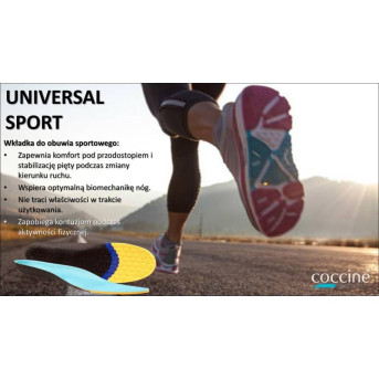 WKŁADKI DO BUTÓW SNEAKERS COCCINE UNIVERSAL SPORT rozm 36-39