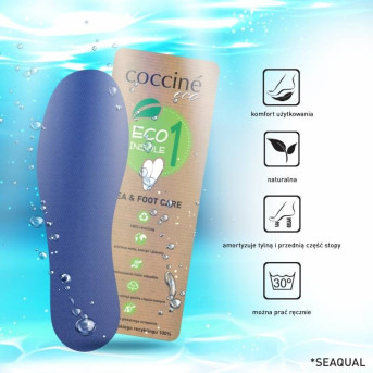 EKOLOGICZNE WKŁADKI DO BUTÓW SEA & FOOT COCCINE rozm 35-36