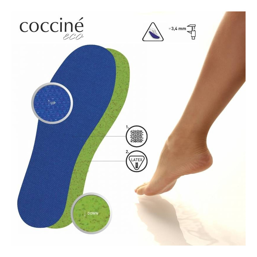 EKOLOGICZNE WKŁADKI DO BUTÓW SEA & FOOT COCCINE rozm 39-40