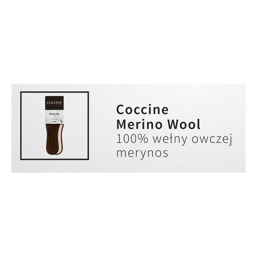 WKŁADKI DO BUTÓW MERINO WOOL COCCINE r.40 1032011