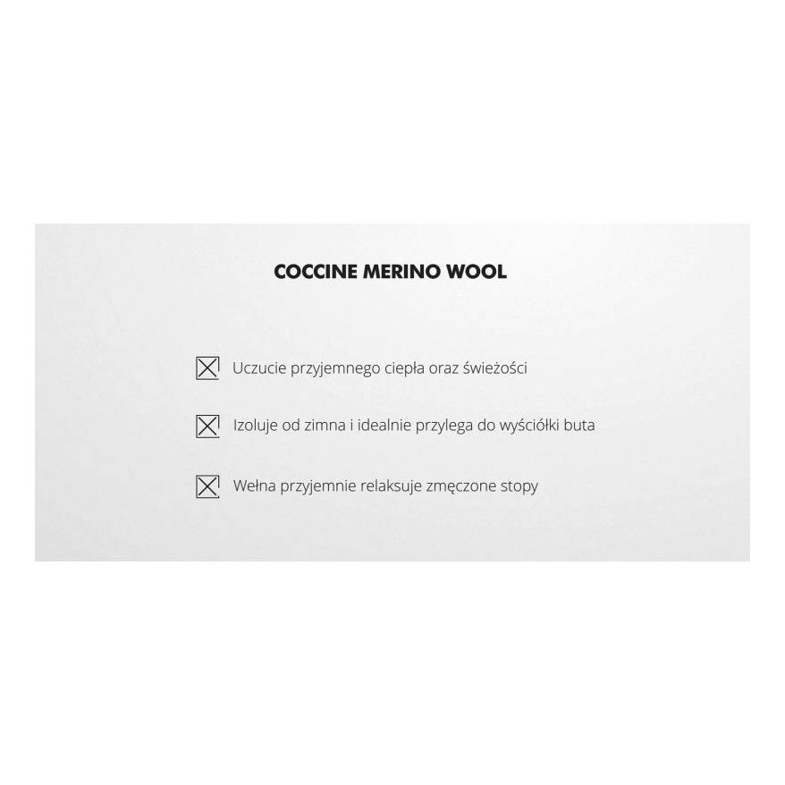 WKŁADKI DO BUTÓW MERINO WOOL COCCINE r.46 1032011