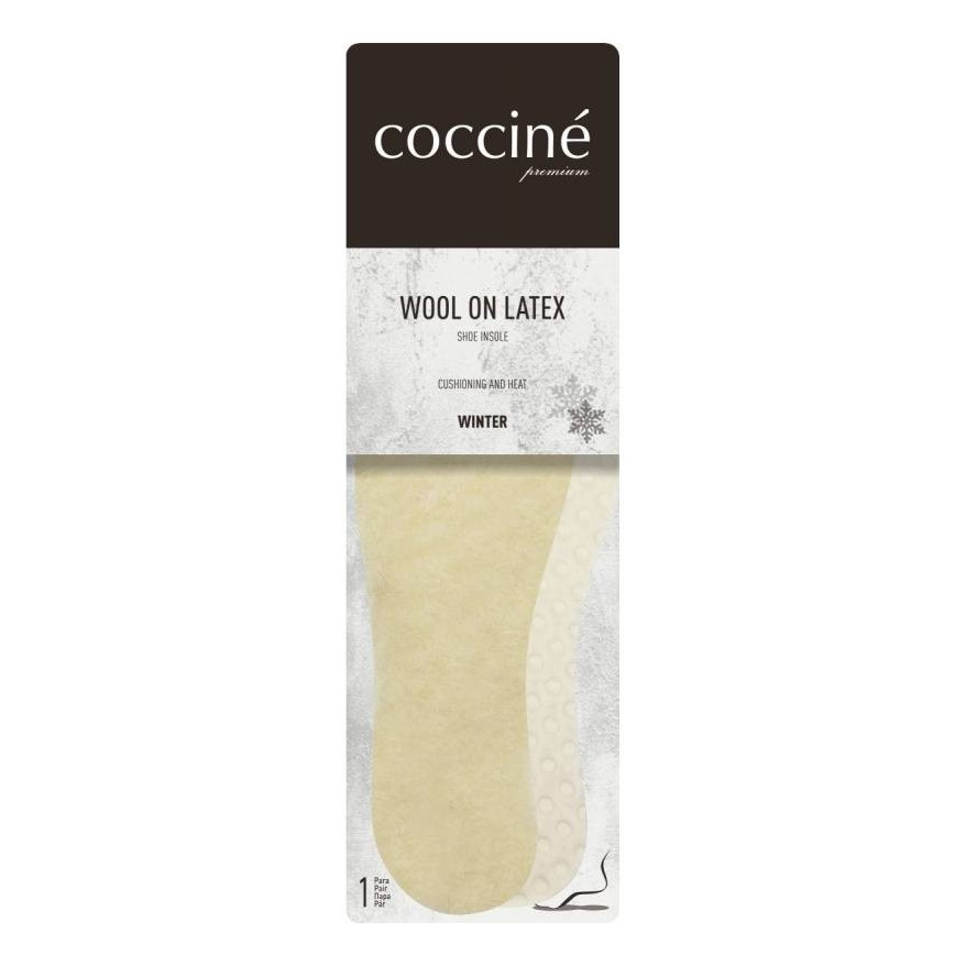 WKŁADKI COCCINE WOOL ON LATEX - WEŁNA NA LATEKSIE r.38 1032014