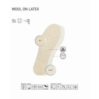 WKŁADKI COCCINE WOOL ON LATEX - WEŁNA NA LATEKSIE r.39 1032014