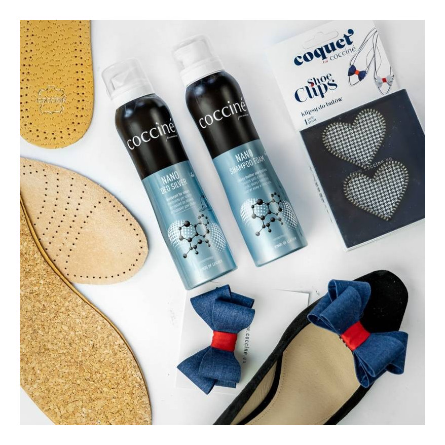 WKŁADKI DO BUTÓW SKÓRZANE NA KORKU COCCINE r.43-44 103024