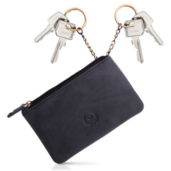 CZARNE SKÓRZANE ETUI NA KLUCZE PAOLO PERUZZI T-51-BL