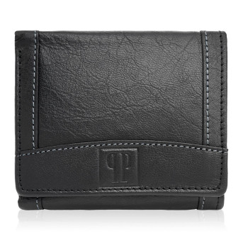 PORTFEL MĘSKI SKÓRZANY Z OCHRONĄ RFID T-54-BL