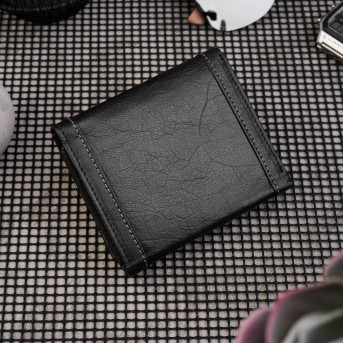 PORTFEL MĘSKI SKÓRZANY Z OCHRONĄ RFID T-54-BL