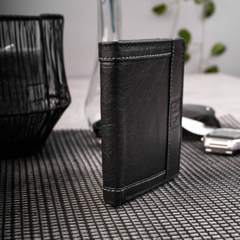 PORTFEL MĘSKI SKÓRZANY Z OCHRONĄ RFID T-54-BL