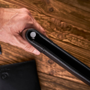 SKÓRZANY BIWUAR A4 AKTÓWKA PAOLO PERUZZI T-42-BL