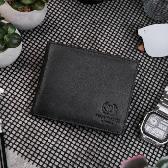 CZARNY SKÓRZANY PORTFEL MĘSKI RFID PAOLO PERUZZI T-47-BL