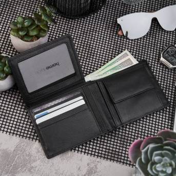 CZARNY SKÓRZANY PORTFEL MĘSKI RFID PAOLO PERUZZI T-47-BL