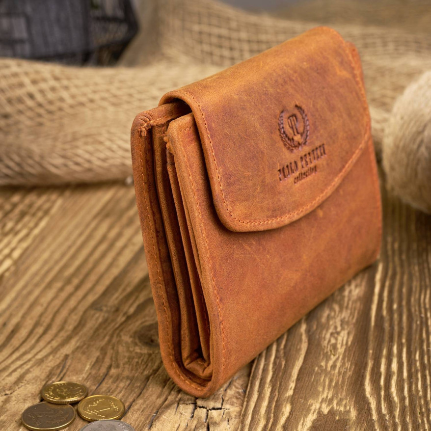 MODNY SKÓRZANY PORTFEL DAMSKI RFID PAOLO PERUZZI T-12-OR