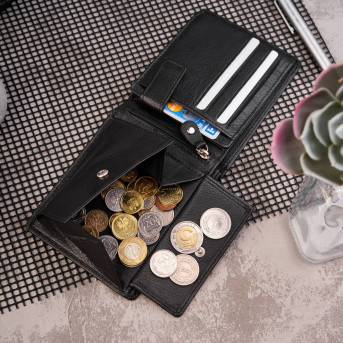 PORTFEL MĘSKI ZE SKÓRY NATURALNEJ PAOLO PERUZZI T-48-BL