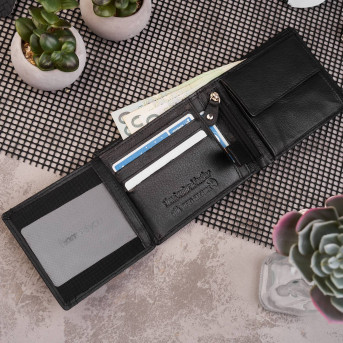 PORTFEL MĘSKI ZE SKÓRY NATURALNEJ PAOLO PERUZZI T-48-BL