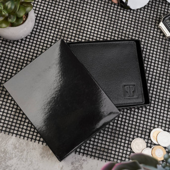 PORTFEL MĘSKI ZE SKÓRY NATURALNEJ PAOLO PERUZZI T-48-BL