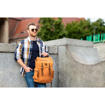 PLECAK MĘSKI DUŻY VINTAGE PAOLO PERUZZI T-19-LB