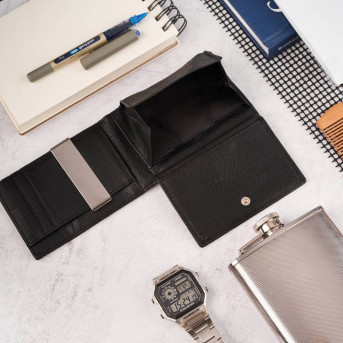 KLASYCZNY SKÓRZANY PORTFEL MĘSKI RFID PAOLO PERUZZI T-46-BL