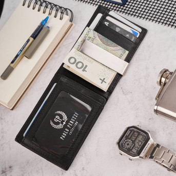 KLASYCZNY SKÓRZANY PORTFEL MĘSKI RFID PAOLO PERUZZI T-46-BL