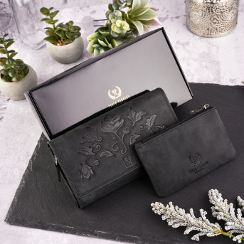 ZESTAW PREZENTOWY ZUP-37-BL PORTFEL SKÓRZANY  T-05 I ETUI T-51