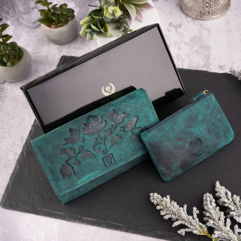 ZESTAW PREZENTOWY ZUP-37-GR PORTFEL SKÓRZANY T-05 I ETUI T-51