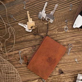 ZESTAW PREZENTOWY ZUP-37-OR PORTFEL SKÓRZANY T-05 I ETUI T-51