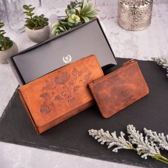 ZESTAW PREZENTOWY ZUP-37-OR PORTFEL SKÓRZANY T-05 I ETUI T-51