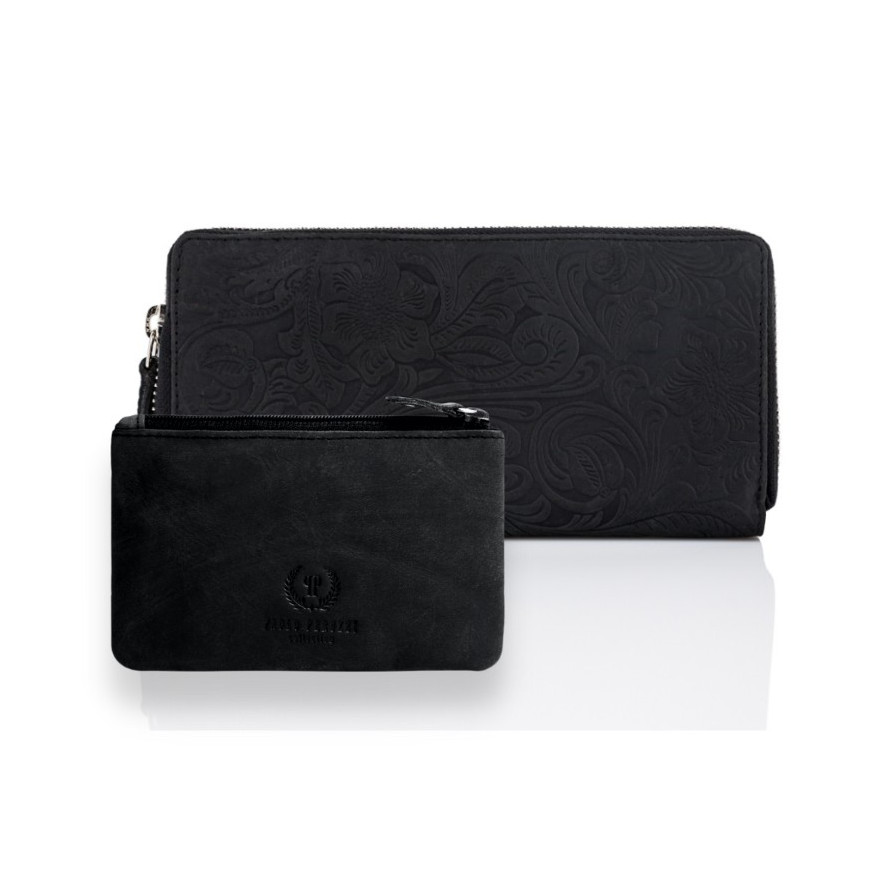 ZESTAW PREZENTOWY DLA KOBIET ZUP-38-BL PORTFEL SKÓRZANY T-08 I ETUI T-51