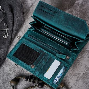 ZESTAW PREZENTOWY DLA KOBIET ZUP-39-GR PORTFEL SKÓRZANY T-44 I ETUI T-51