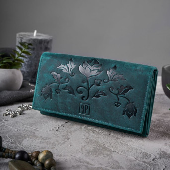 ZESTAW PREZENTOWY DLA KOBIET ZUP-39-GR PORTFEL SKÓRZANY T-44 I ETUI T-51