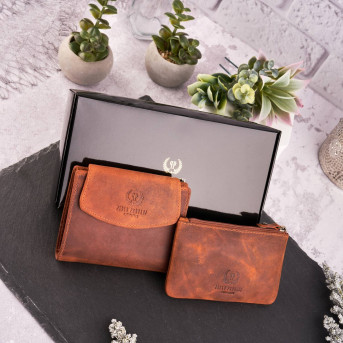 ZESTAW PREZENTOWY ZUP-40-OR PORTFEL SKÓRZANY T-12 I ETUI T-51