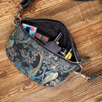 ZESTAW ZUP-54 SASZETKA SKÓRZANA  T-36-G PORTFEL T-01-BL