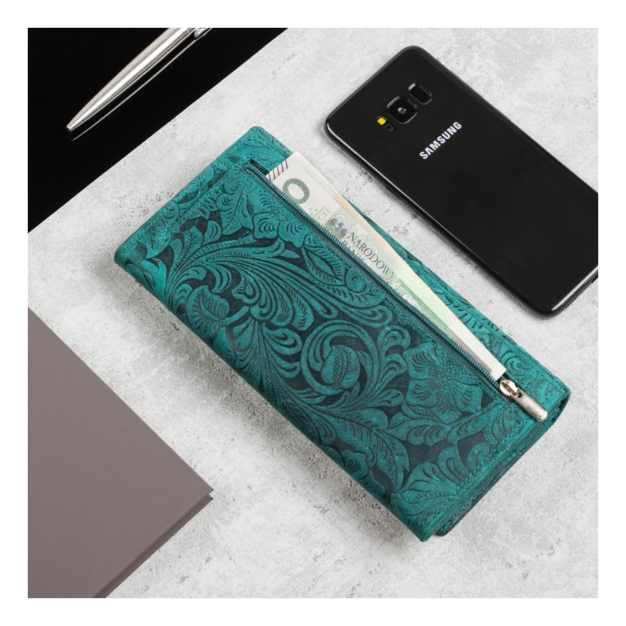 ZESTAW DLA NIEJ ZUP-59-GR PORTFEL SKÓRZANY T-25-GR I SASZETKA NERKA T-36-GR