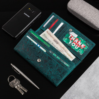 ZESTAW DLA NIEJ ZUP-59-GR PORTFEL SKÓRZANY T-25-GR I SASZETKA NERKA T-36-GR