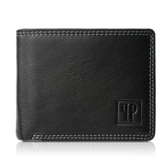 SKÓRZANY PORTFEL MĘSKI RFID PAOLO PERUZZI T-68-BL