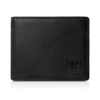 KLASYCZNY SKÓRZANY PORTFEL MĘSKI PAOLO PERUZZI T-64-BL