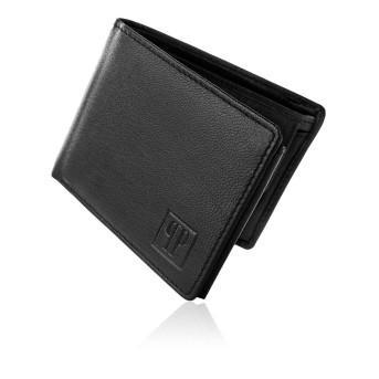 KLASYCZNY SKÓRZANY PORTFEL MĘSKI PAOLO PERUZZI T-64-BL