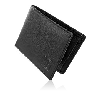 CZARNY PORTFEL MĘSKI SKÓRZANY PAOLO PERUZZI RFID T-67-BL